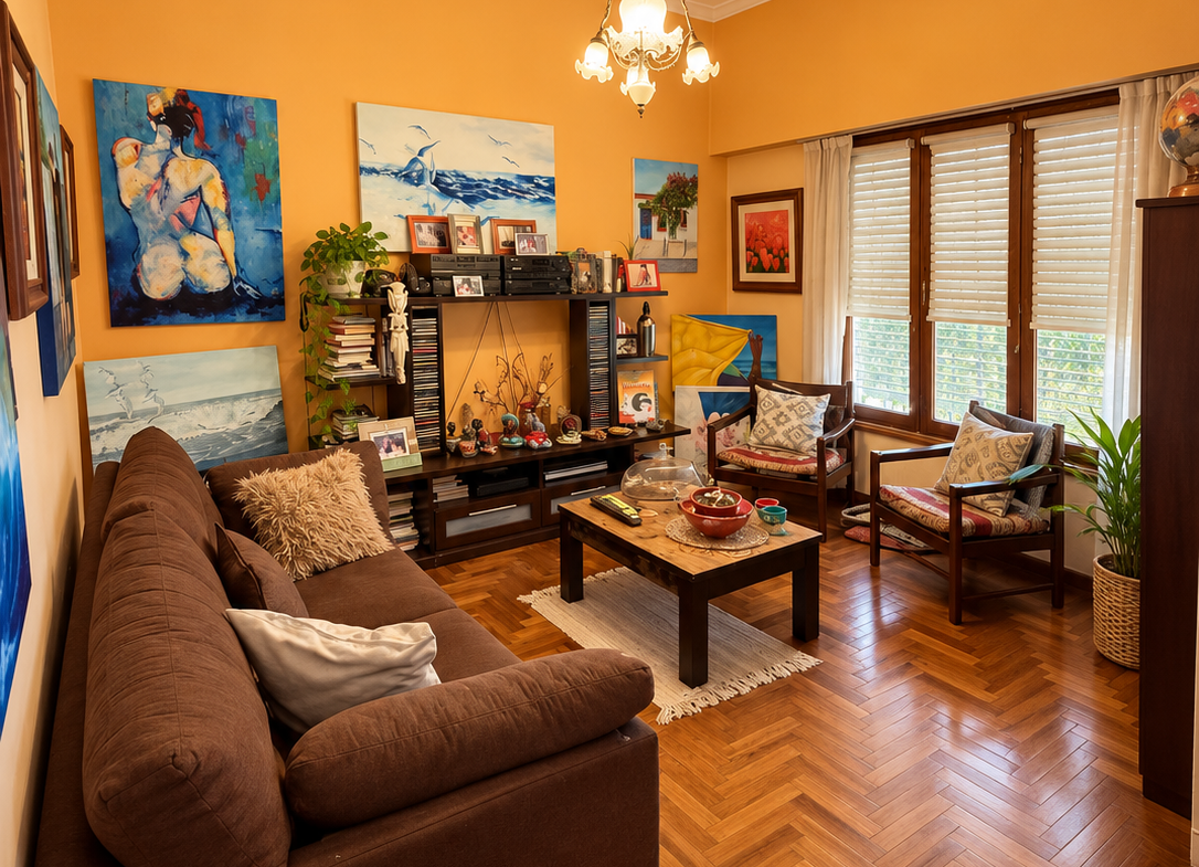 CASA DE 4 AMBIENTES CON ESCRITORIO, GARAJE Y PATIO